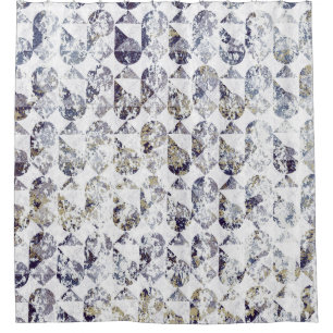 Geometry texture repeat classic patternabstract,ar shower curtain