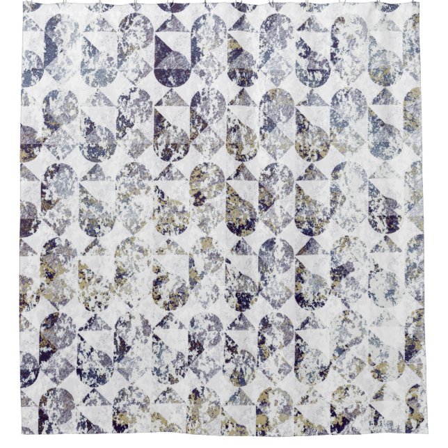 Geometry texture repeat classic patternabstract,ar shower curtain (Front)