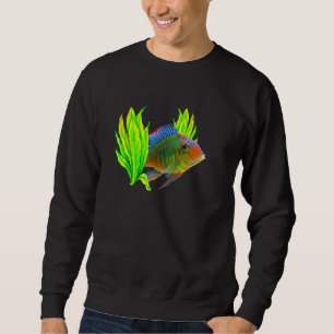 Geophagus Eartheater Cichlid Aquarium Keepers Fish Sweatshirt