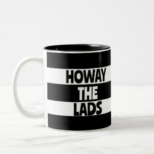 Geordie Howay the Lads Newcastle upon Tyne footbal Two-Tone Coffee Mug