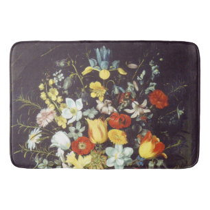 Georg Flegel Big piece of flowers (in niche) Bath Mat