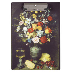 Georg Flegel Big piece of flowers (in niche) Clipboard