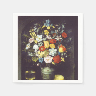 Georg Flegel Big piece of flowers (in niche) Napkin