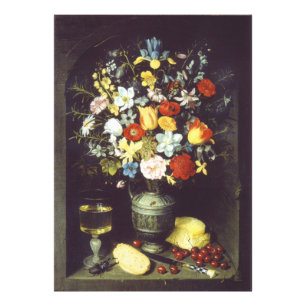 Georg Flegel Big piece of flowers (in niche) Photo Print