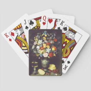 Georg Flegel Big piece of flowers (in niche) Playing Cards