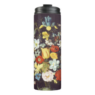 Georg Flegel Big piece of flowers (in niche) Thermal Tumbler