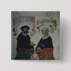Georg Fugger his wife Regina Imhoff, 'Geheim 15 Cm Square Badge