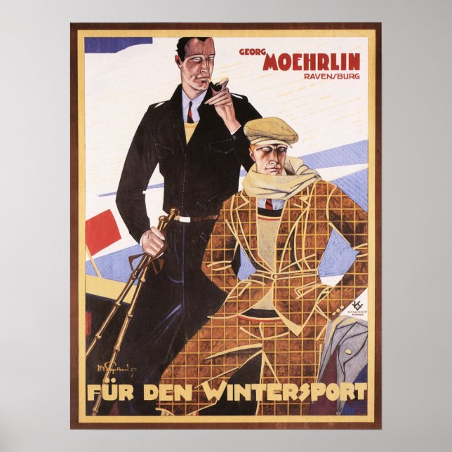 Georg Moehrlin Winter Sports Fashion Clothing Wear Poster (Front)