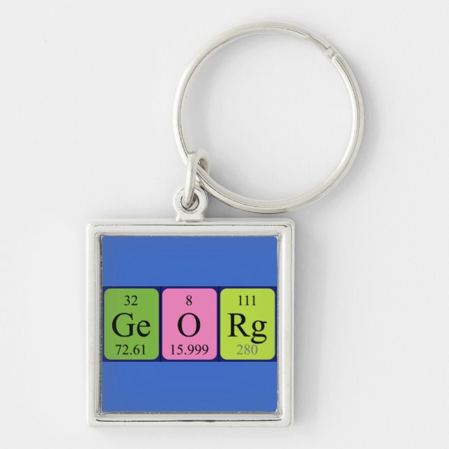 Georg periodic table name keyring (Front)