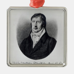Georg Wilhelm Friedrich Hegel Metal Tree Decoration