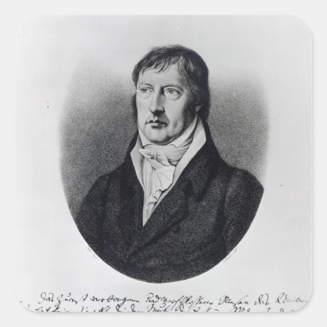 Georg Wilhelm Friedrich Hegel Square Sticker (Front)