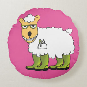 George and Ginny Round Cushion