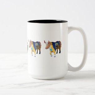 "George and his Senior Officers" Two-Tone Coffee Mug