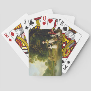 George and Mary Browne with their Five Elder Child Playing Cards