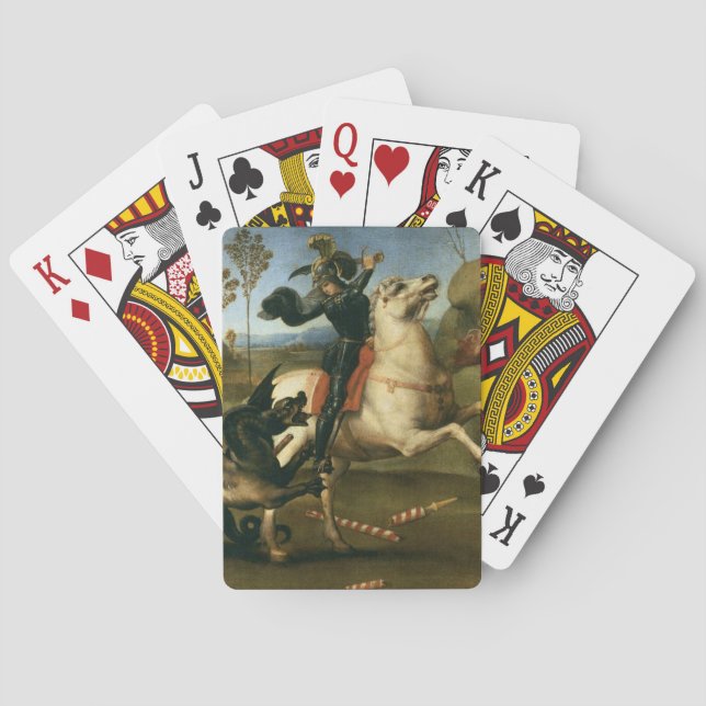 George and the Dragon (by Raphael) Playing Cards (Back)