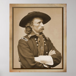 George Armstrong Custer 1876 Photograph Poster