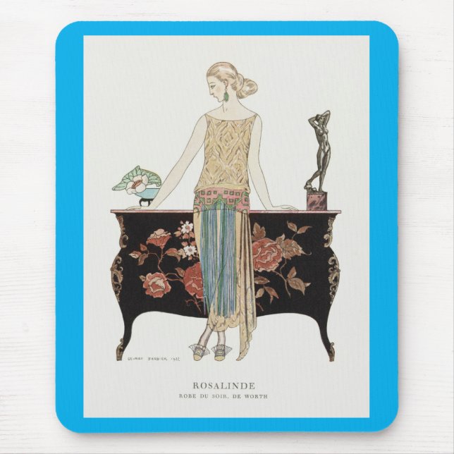 George Barbier Art Deco fashion Mouse Pad (Front)