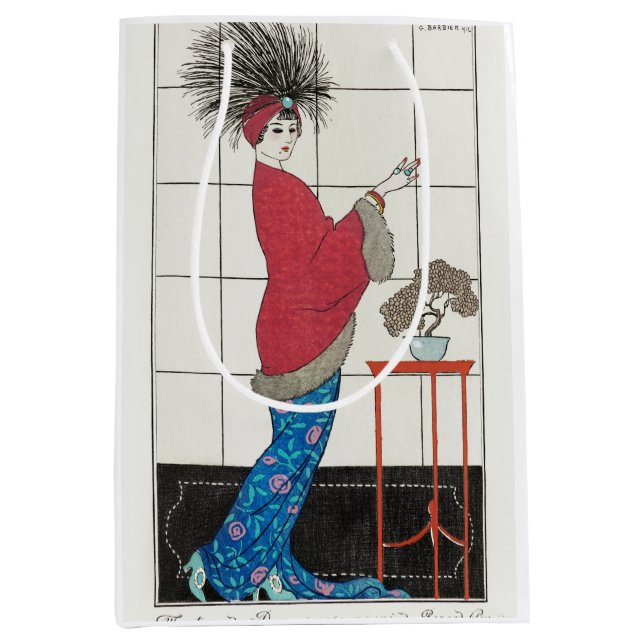 George Barbier, Art Deco Medium Gift Bag (Front)