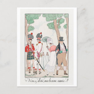 George Barbier, Art Deco Postcard