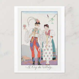 George Barbier, Art Deco Postcard