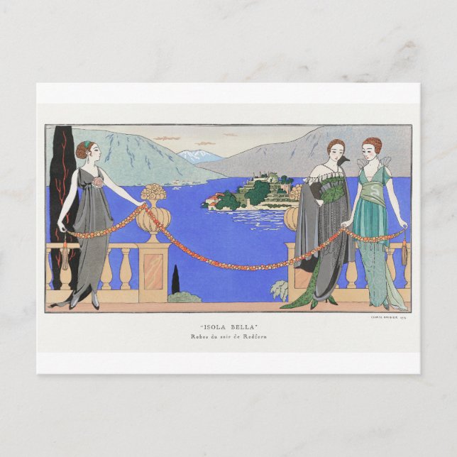 George Barbier, Art Deco Postcard (Front)
