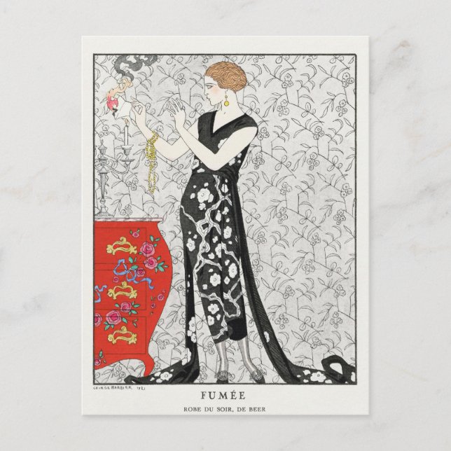 George Barbier, Art Deco Postcard (Front)