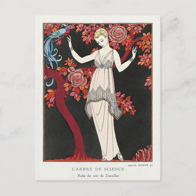George Barbier, Art Deco Postcard (Front)
