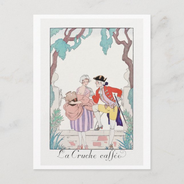 George Barbier, Art Deco Postcard (Front)