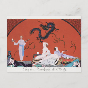 George Barbier, Art Deco Postcard