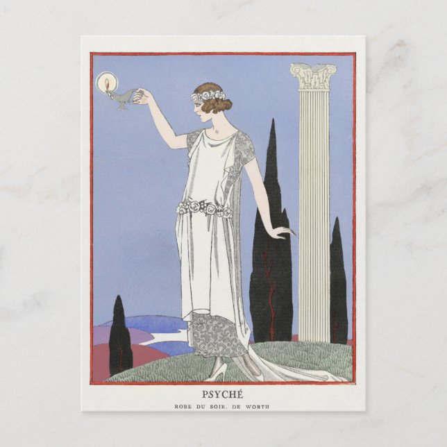 George Barbier, Art Deco Postcard (Front)