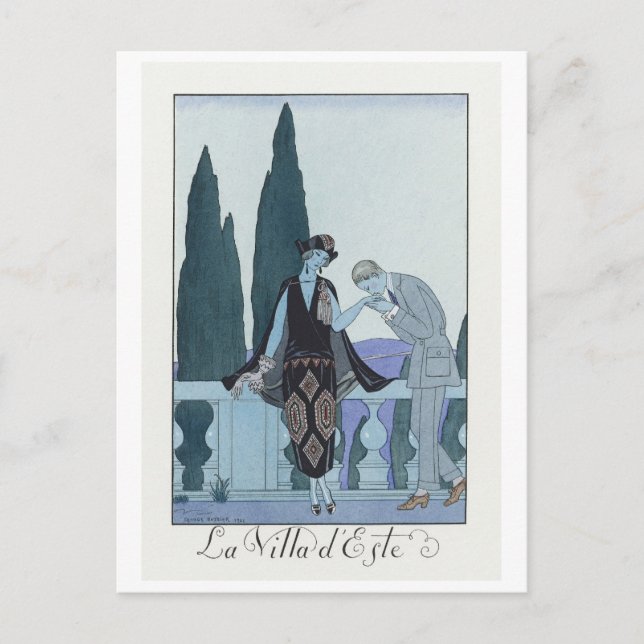 George Barbier, Art Deco Postcard (Front)