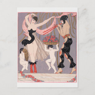 George Barbier, Art Deco Postcard