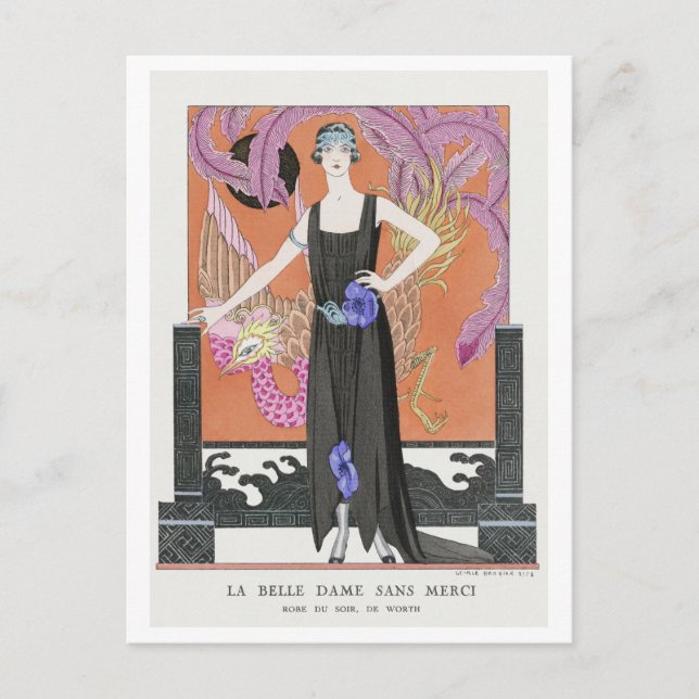 George Barbier, Art Deco Postcard (Front)