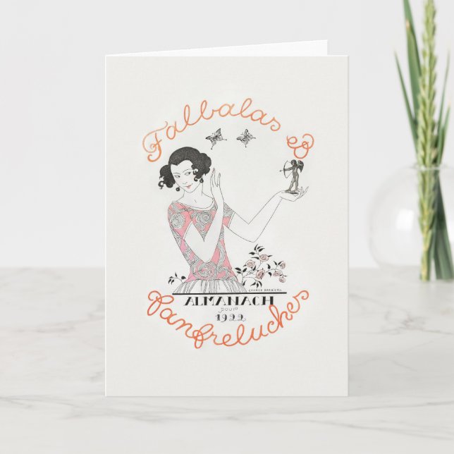 George Barbier, Art Deco Thank You Card (Front)