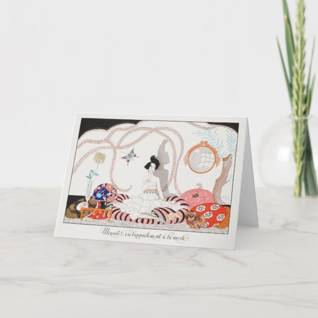 George Barbier, Art Deco Thank You Card (Front)