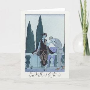 George Barbier, Art Deco Thank You Card