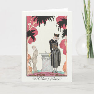 George Barbier, Art Deco Thank You Card