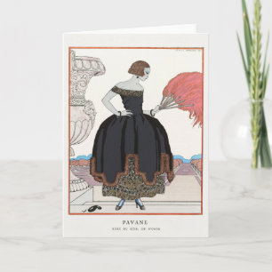George Barbier, Art Deco Thank You Card