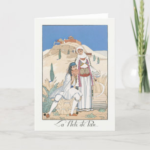 George Barbier, Art Deco Thank You Card