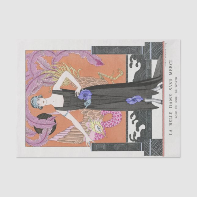 George Barbier, Art Deco Tissue Paper (Front)