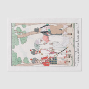 George Barbier, Art Deco Tissue Paper