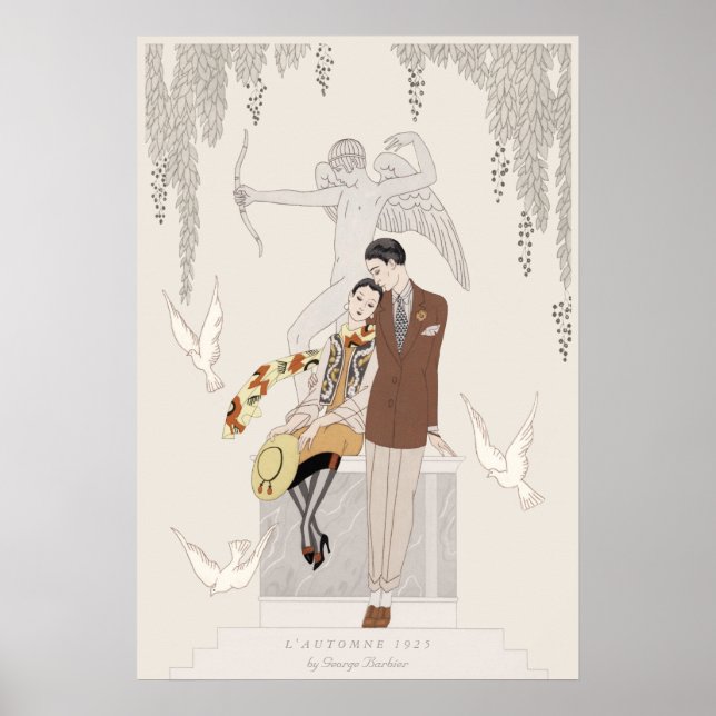 George Barbier Autumn 1925 Lovers CC1225 Poster (Front)
