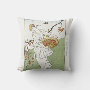 George Barbier Costumes Parisiens #179 Cushion