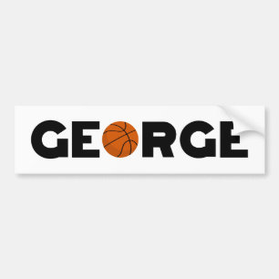 George Basketball Bumper Sticker
