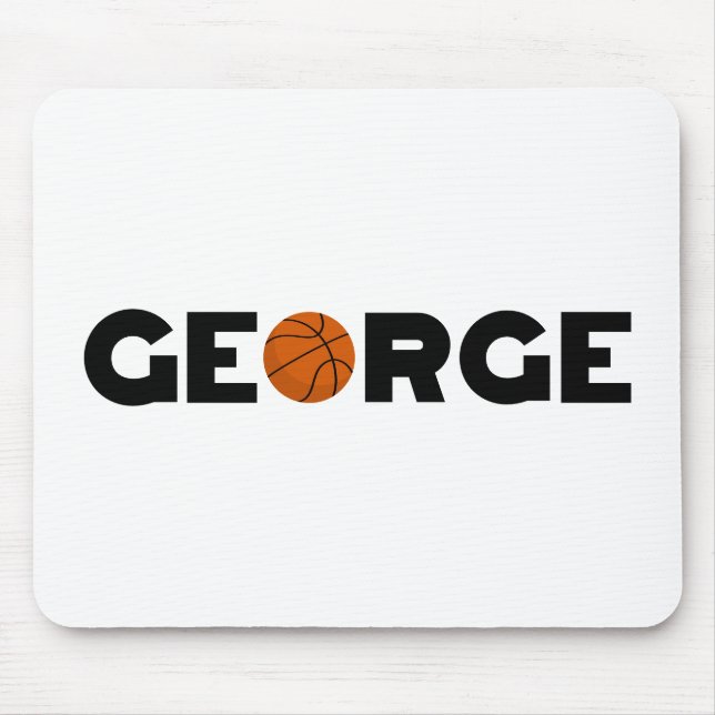 George Basketball Mouse Pad (Front)