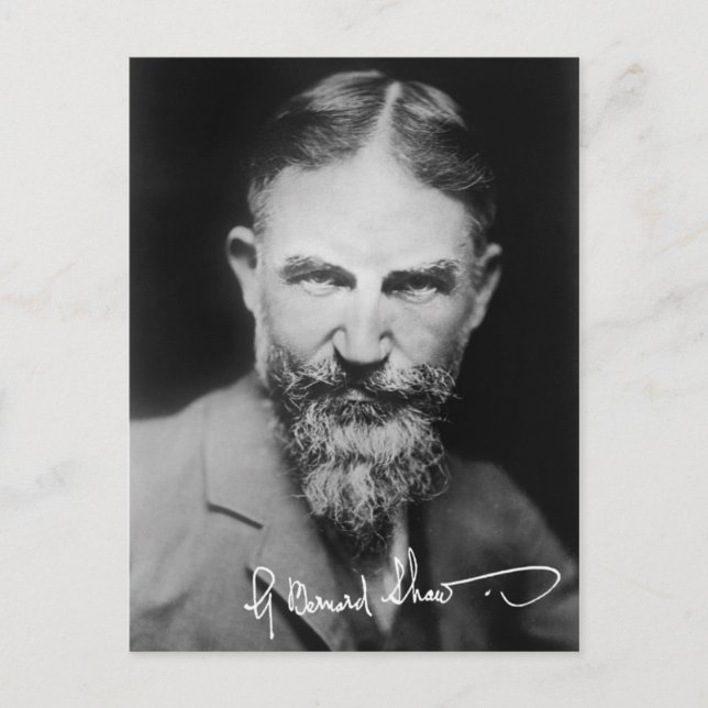 George Bernard Shaw - Portrait Postcard (Front)