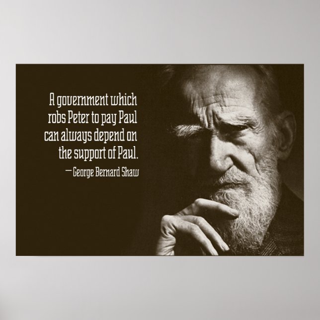 George Bernard Shaw Quote Poster (Front)