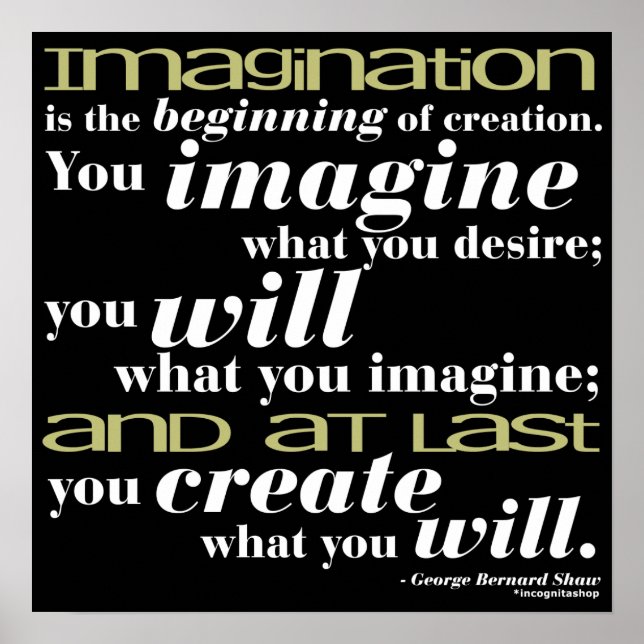 George Bernard Shaw Quote Poster (Front)