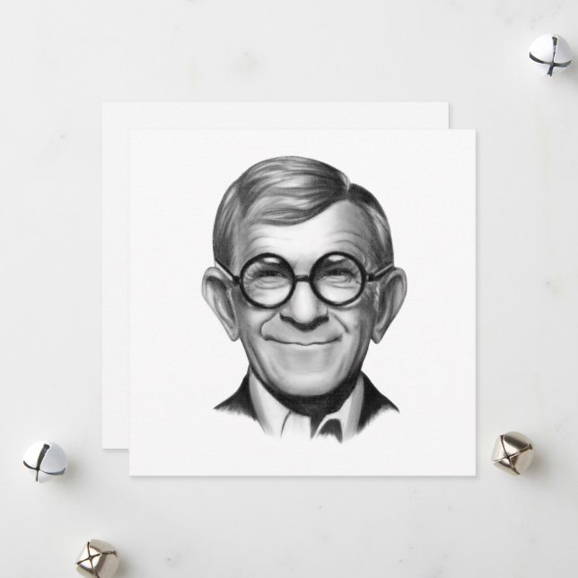 George Burns Holiday Card (Front/Back In Situ)