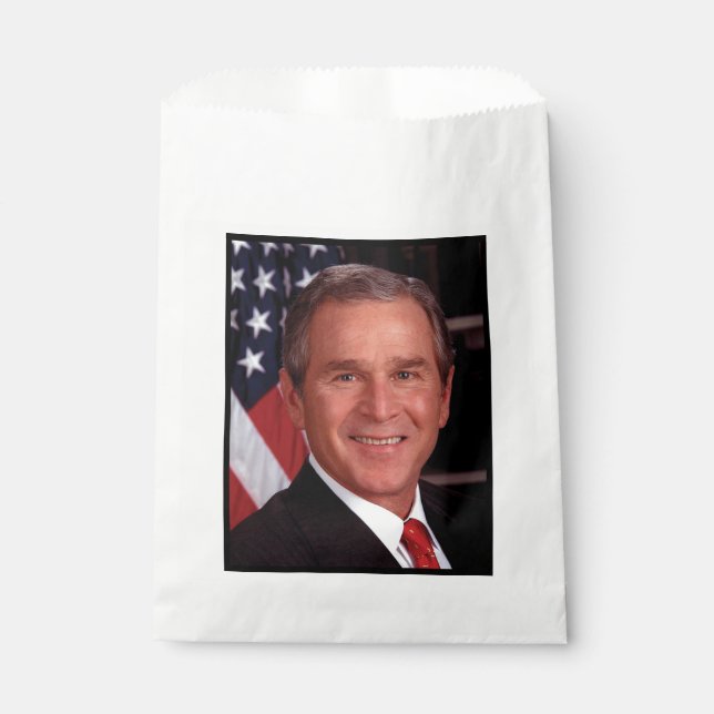 George Bush 43rd US American President Photo Favour Bag (Front)